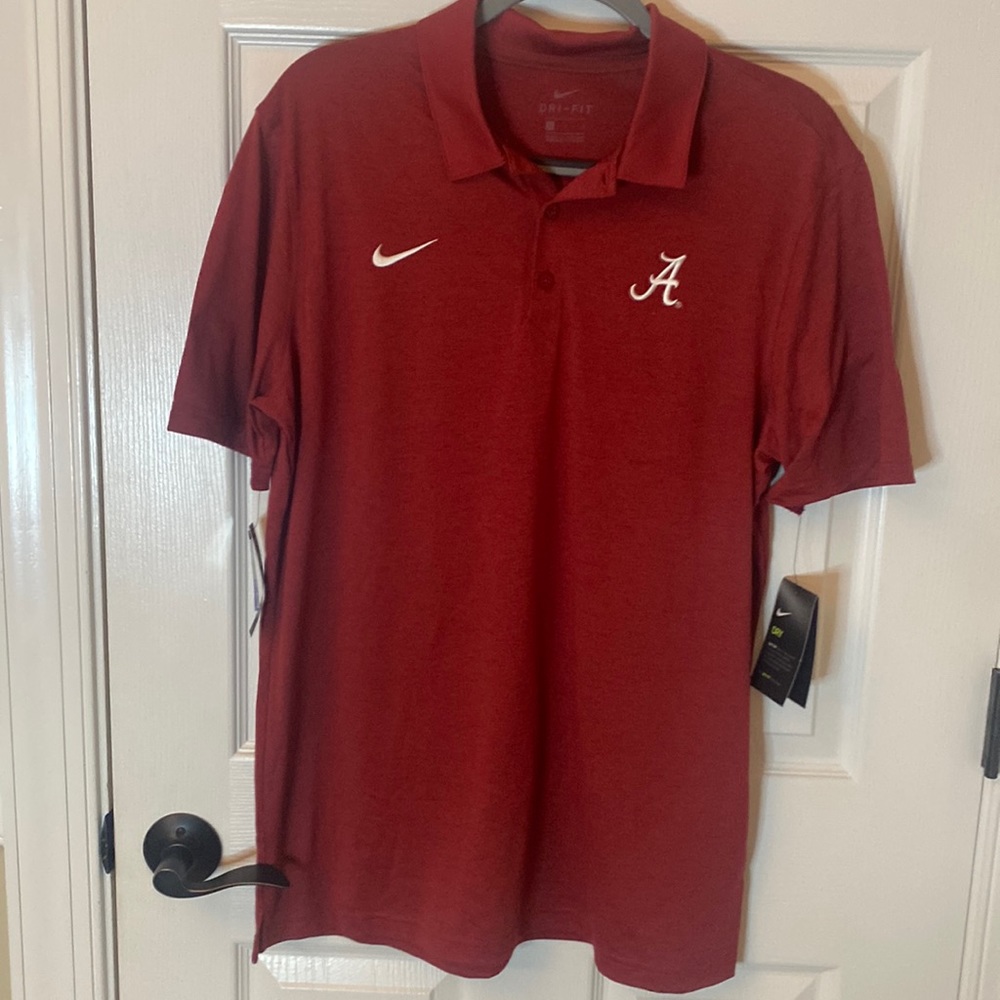 Nike Men’s Alabama Crimson Tide Polo (L)  NWT